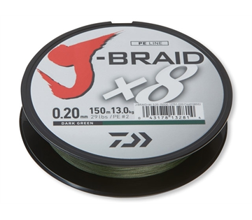 DAIWA J-Braid X8 0,35mm-1 m d.green