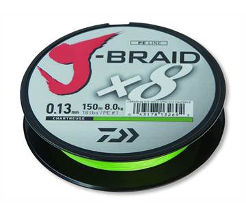DAIWA J-Braid X8 0.51mm-1 m chartreuse DAIWA J-Braid X8 0.51mm-1 m chartreuse