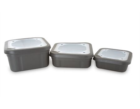MATRIX Matrix Compact 1L Bait Box with solid lid - Grey