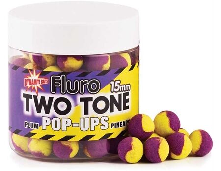 DYNAMITE BAITS FLURO 2 TONE PLUM&PINEAP. 15MM