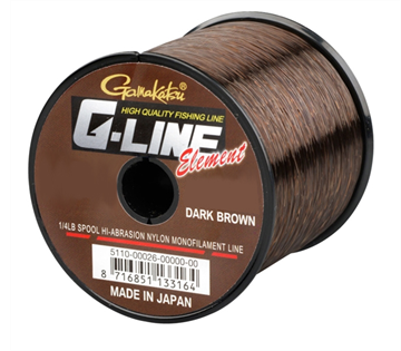Gamakatsu G-LINE ELEMENT DARK BROWN 0.35MM,9.6KG,6