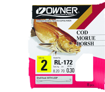 OWNER RL172 Dorsch Vorfachhaken Gr.3/0