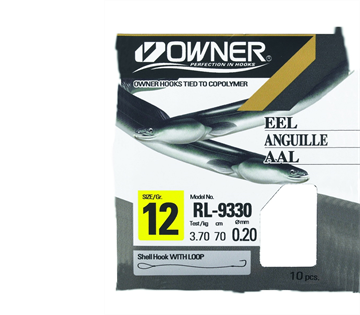 OWNER Aalhaken gebunden rot RL9330