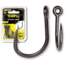 BLACK CAT Rigging Haken DG coiting 4/0 Einzelhaken, 5 Stck.