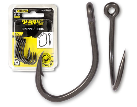 BLACK CAT Gripper Hook 2/0 DG coating 6 Stck.