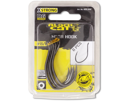 BLACK CAT Mega Hook 10/0 DG coating 6 Stck.