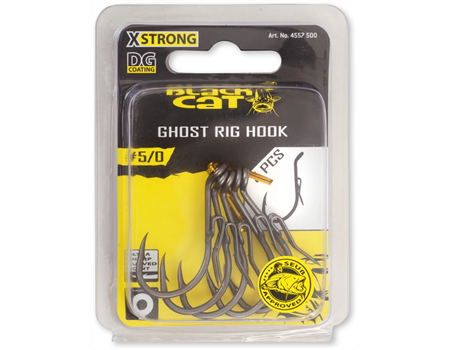 BLACK CAT Ghost Rig Hook 6/0 DG coating 5St. 3gr.