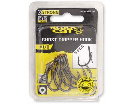 BLACK CAT Ghost Gripper Hook 2/0, DG coating 5 Stck