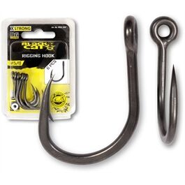 BLACK CAT Rigging Haken DG coiting 5/0 Einzelhaken, 5 Stck.