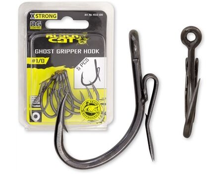 BLACK CAT Ghost Gripper Hook 1/0, DG coating 5 Stck.