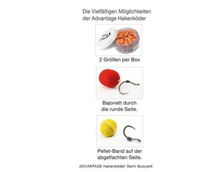 DAIWA Hookbaits Semit B. 8/10mm gelb 30gr