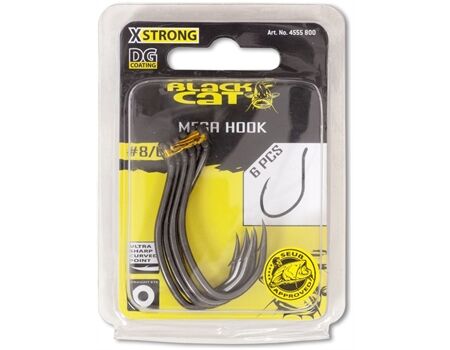 BLACK CAT Mega Hook 6/0 DG coating 6 Stck.