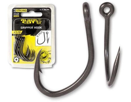 BLACK CAT Gripper Hook 1/0 DG coating 6 Stck.