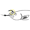 BLACK CAT 1,5m black Baitfish Stopper