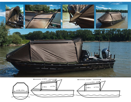 BLACK CAT Special Boat Cave II 335cm 220cm 105cm