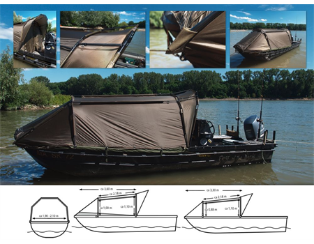 BLACK CAT Special Boat Cave II 335cm 220cm 105cm