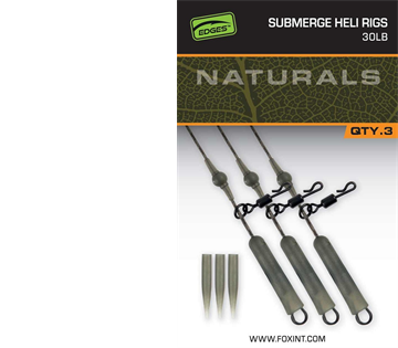 FOX Naturals Submerged Heli Rigs 30lb x 3
