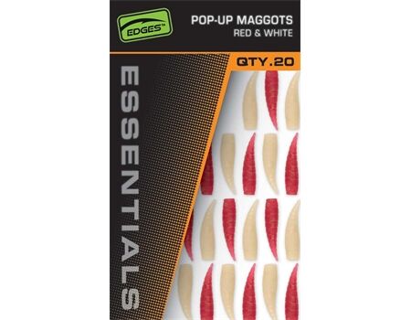 FOX Pop Up Maggots x 20 (10 red,10 white