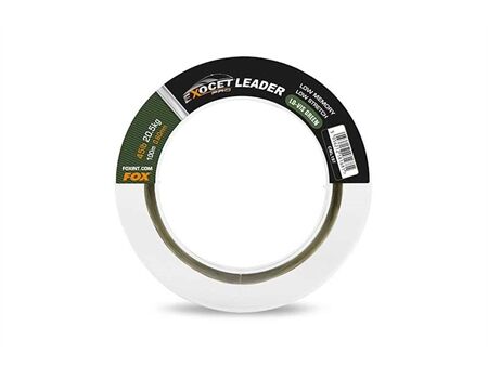 FOX Exocet Pro (Low vis green) Leader 45lb (20.5kg) 0.