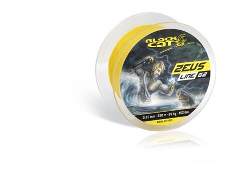 BLACK CAT Ø 0,45mm Zeus Line G2 L: 400m 46kg / 101lbs gelb