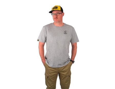 BLACK CAT Grey Marl T-Shirt