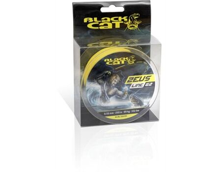 BLACK CAT Ø 0,38mm Zeus Line G2 L: 250m 37kg / 81lbs gelb