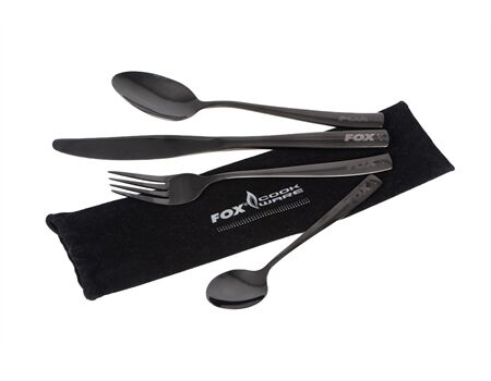 FOX Cookware Black Stainless Cutlery Set