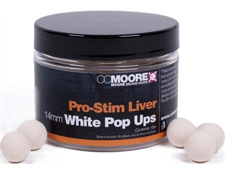 CCMoore Pro-Stim Liver White Pop Ups 14mm
