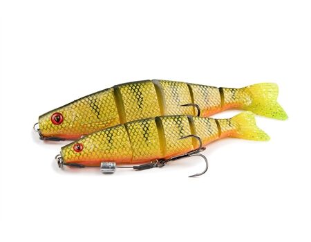 FOX RAGE Pro shad Jointed LOADED 14cm/5.5" UV Natural Perch