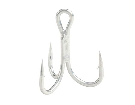 OWNER ST66 Drillinge Haken, silber, Gr, 3/0