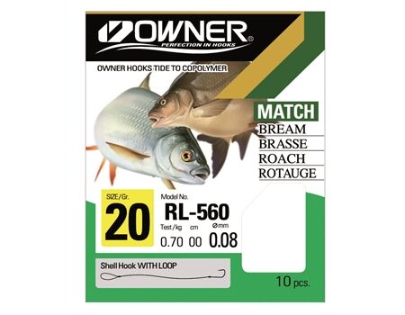 OWNER Stipp/Match Haken Gr. 18, RL560, Vorfachhaken
