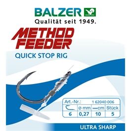 Balzer Method Feeder Rig mit Quick Stop, #12, 0,20mm