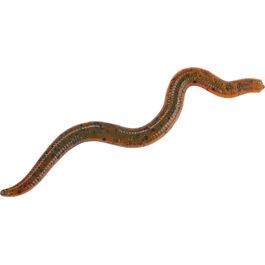 Balzer Wiggle Worm 8cm Green Pumpkin Amber Red