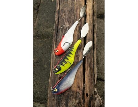 BLACK CAT Mad Flash Spin Tail 14cm Red Head